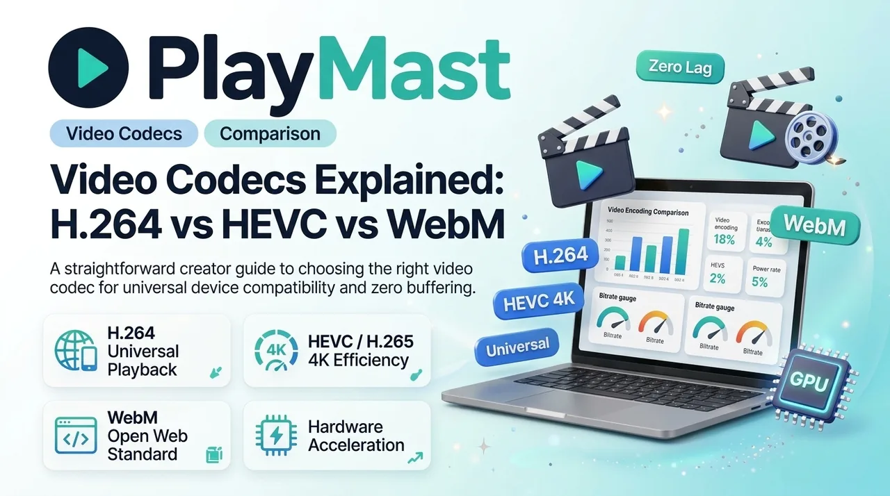 Video Codecs Explained: H.264 vs HEVC vs WebM for Smooth Streaming